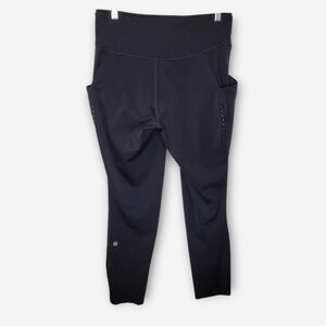 Lululemon Fast And Free High Rise 25" Pockets Leggings 12 Black